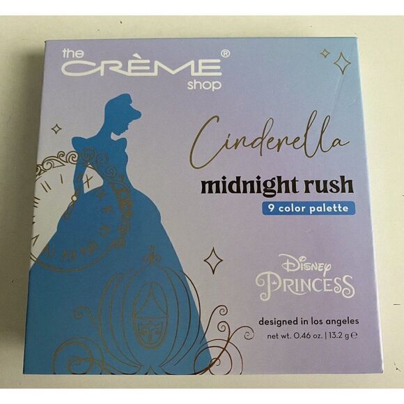 The Creme Shop Disney Cinderella Midnight Rush Eyeshadow Palette 9 Color NEW - Picture 1 of 11